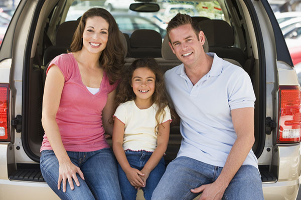 Family in Car